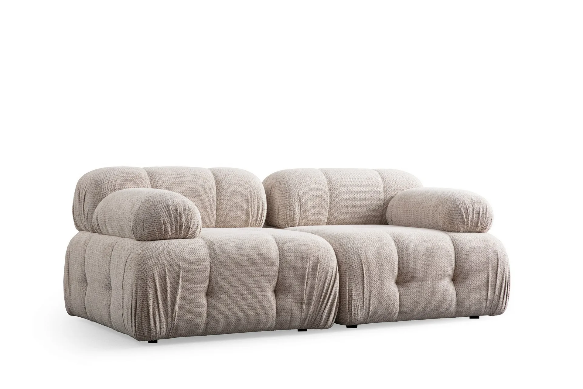 Belgin Bubblig Soffa 2-sits med fasta armstöd