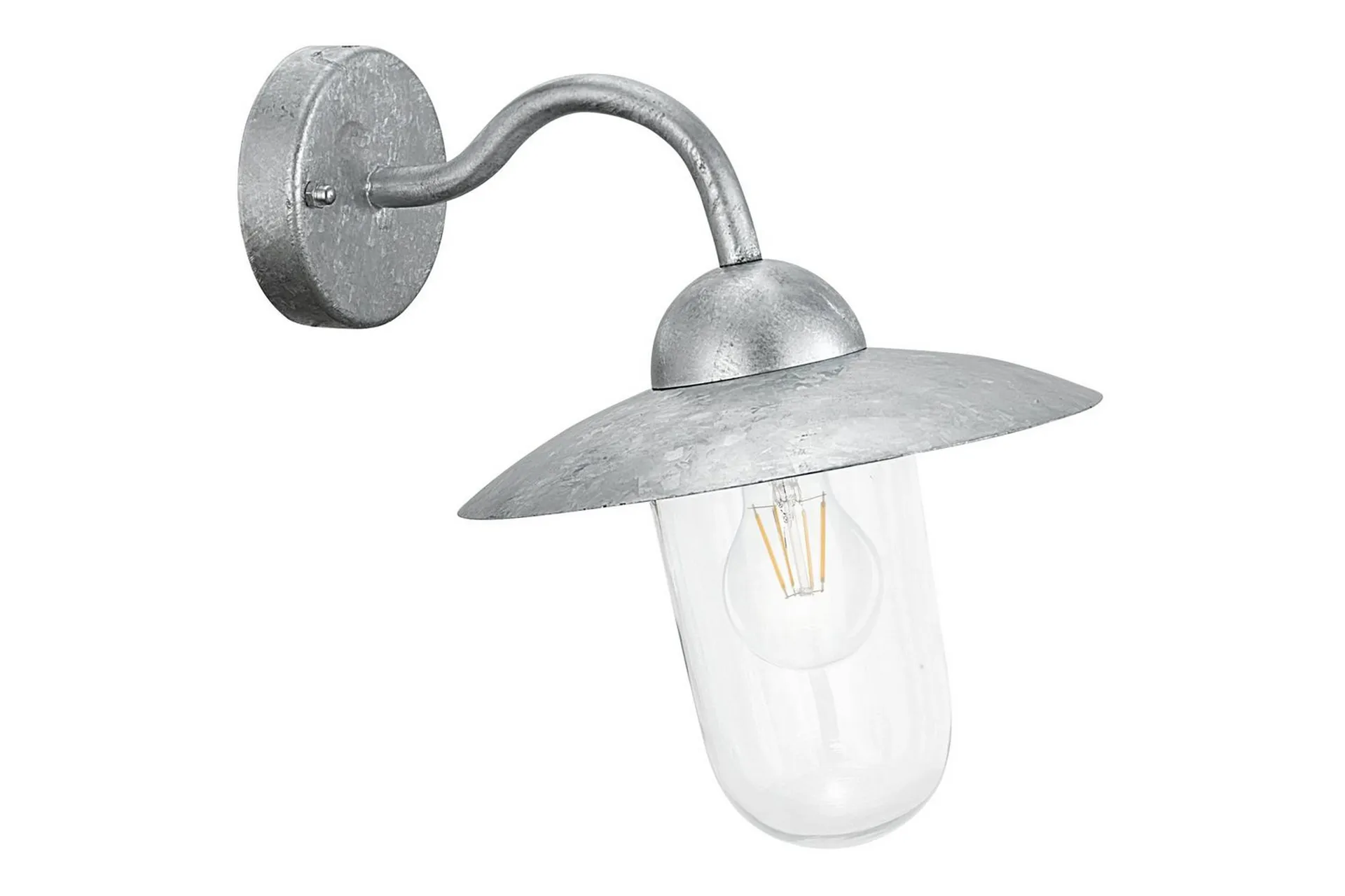 Vägglampa Utebelysning Eglo Milton Zink