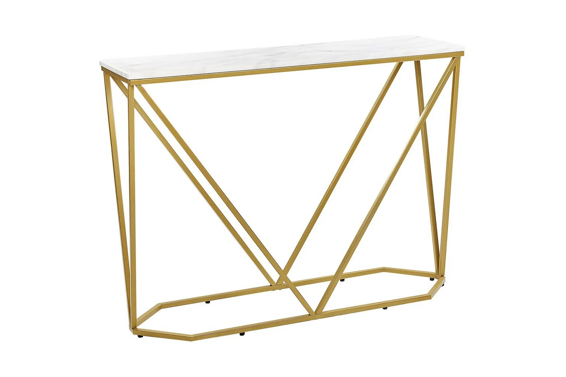 Konsolbord Hazen Vitt, guld