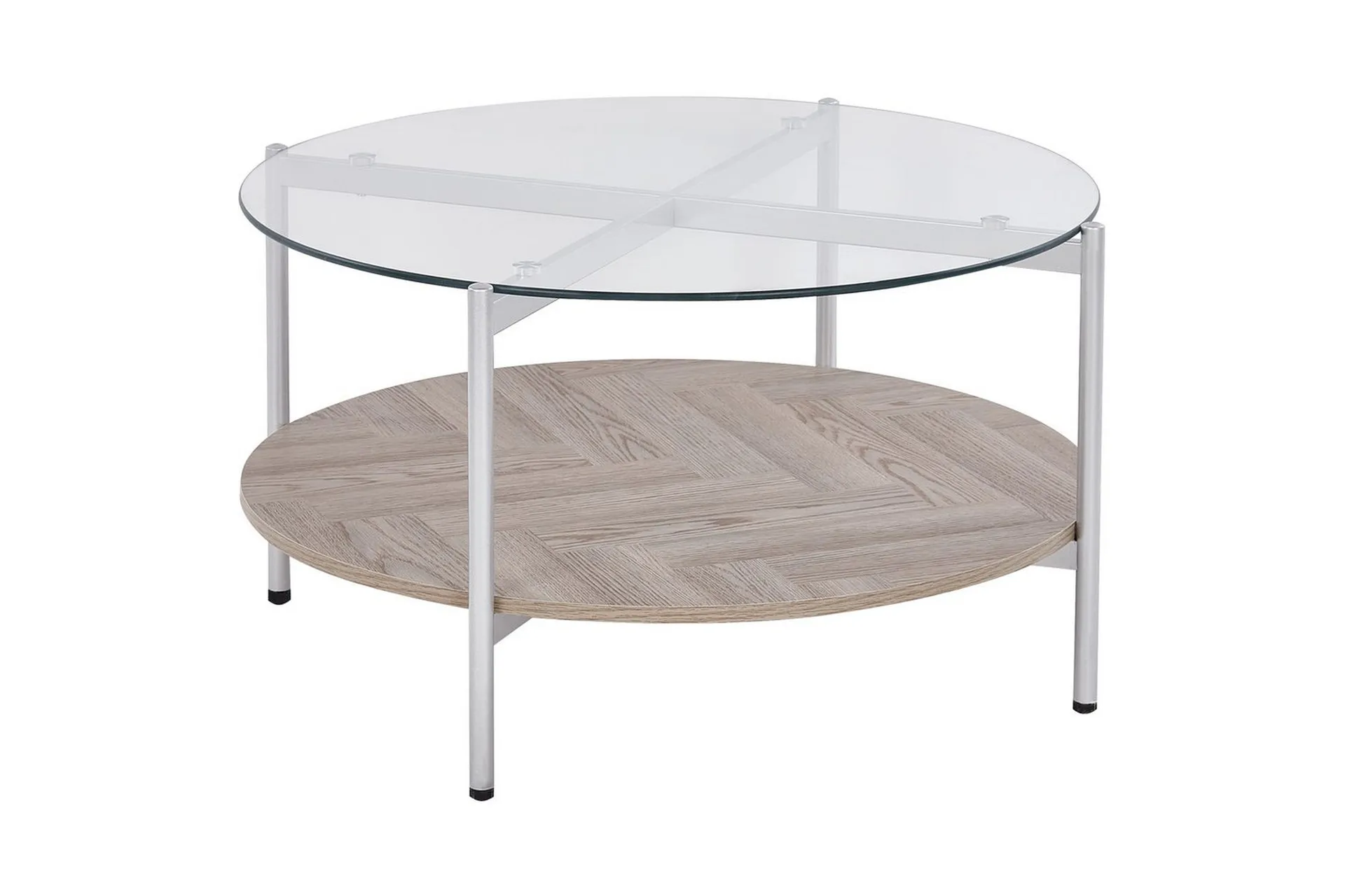 Soffbord Lovell Silver/ljust trä