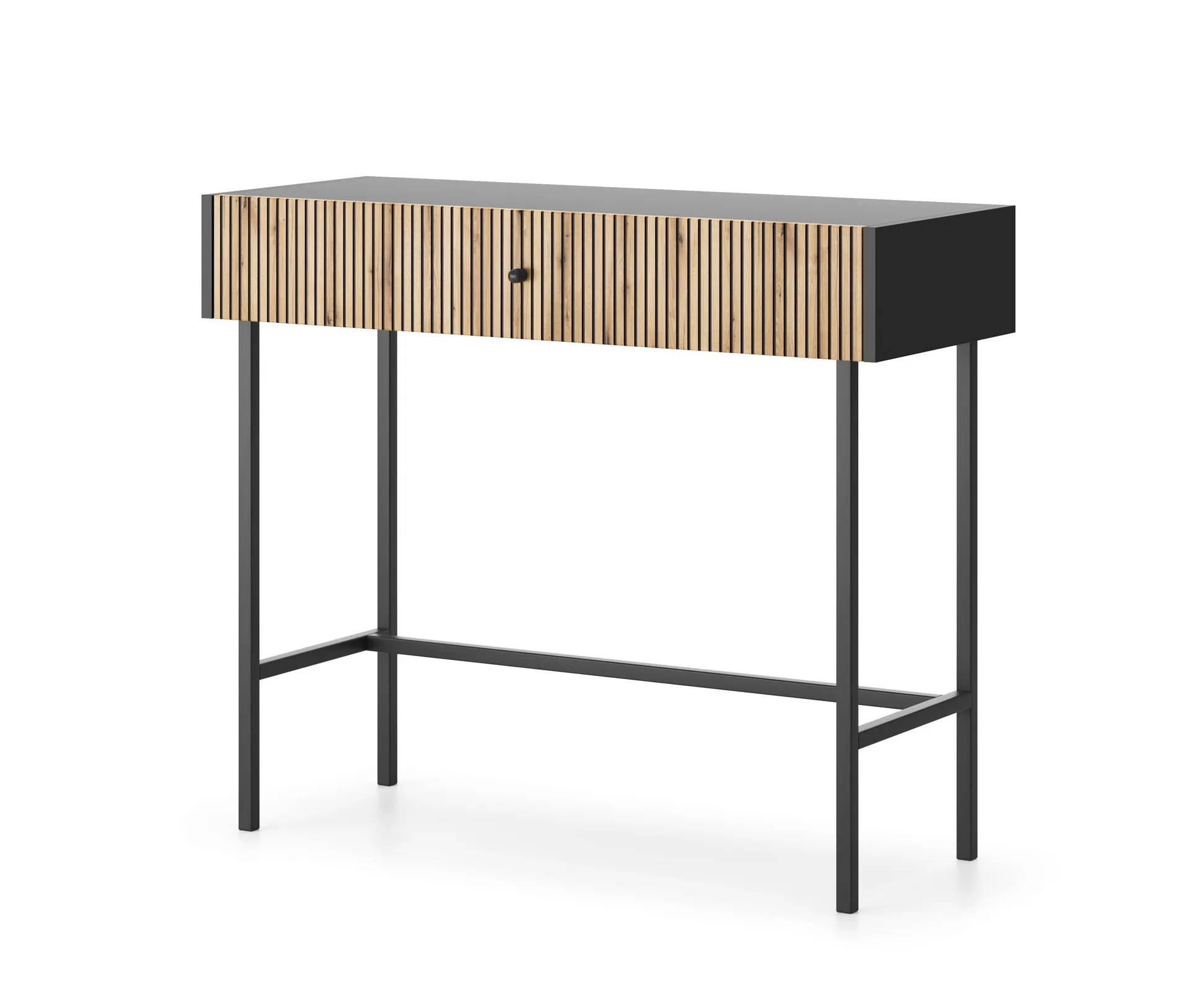 Francisca Sminkbord 93 cm Svart/Ek