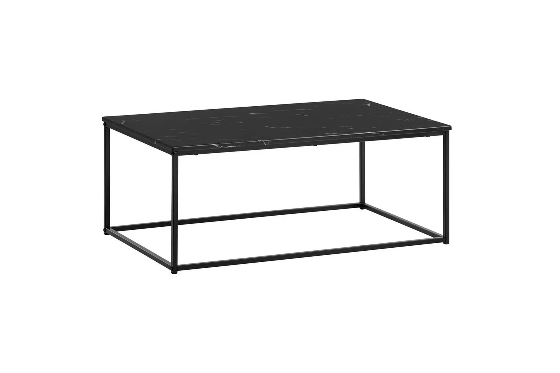 Wohnling Soffbord Wohnling marmorutseende, rektangulär elegant, modern stil Svart, marmor svart margin-bottom: