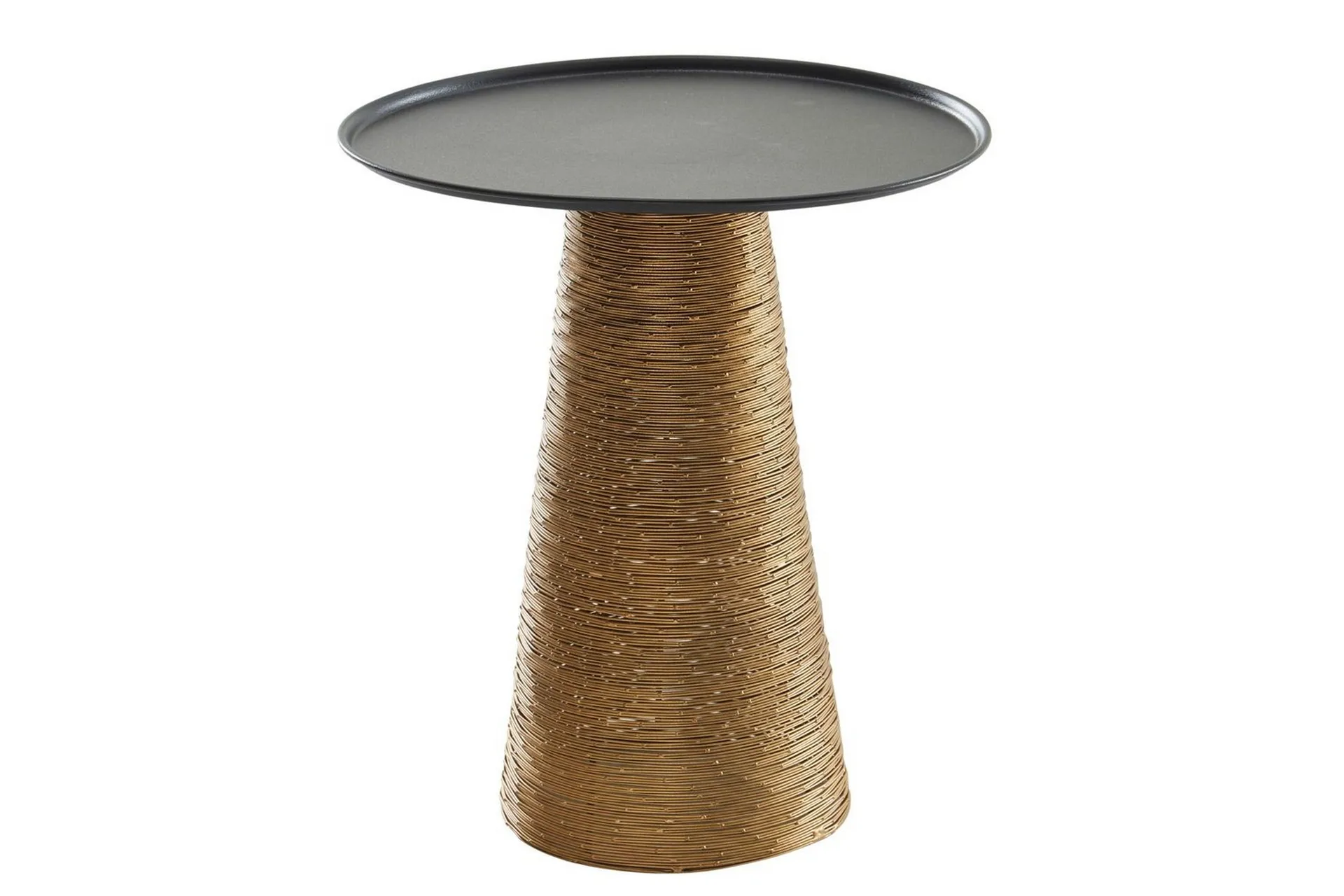 Wohnling Sido bord Wohnling Metall Rund 40 cm Brickoptik Bordsskiva Modern