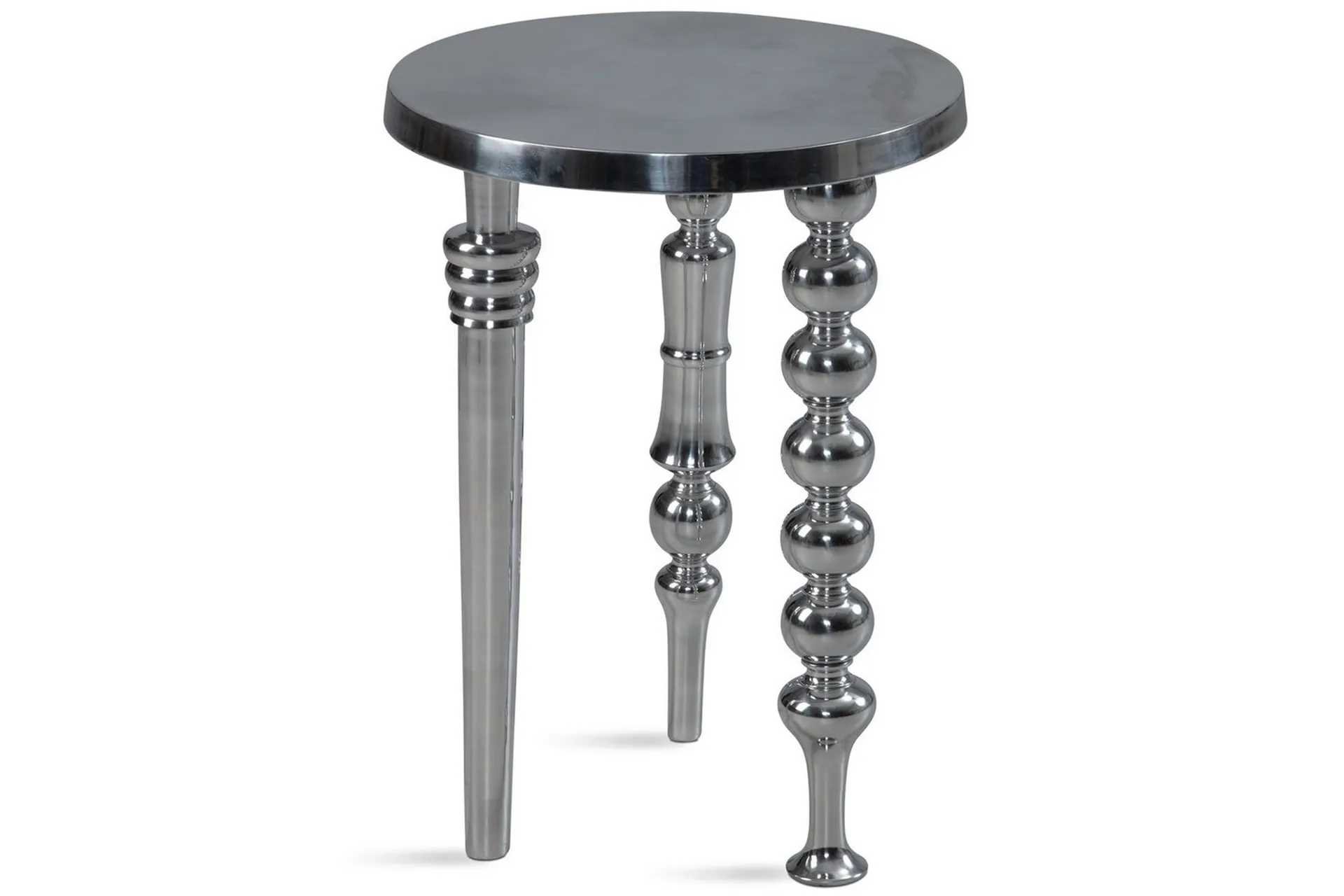 Wohnling Sido bord Wohnling Metall Rund 44 cm med 3 Olika Ben Modern