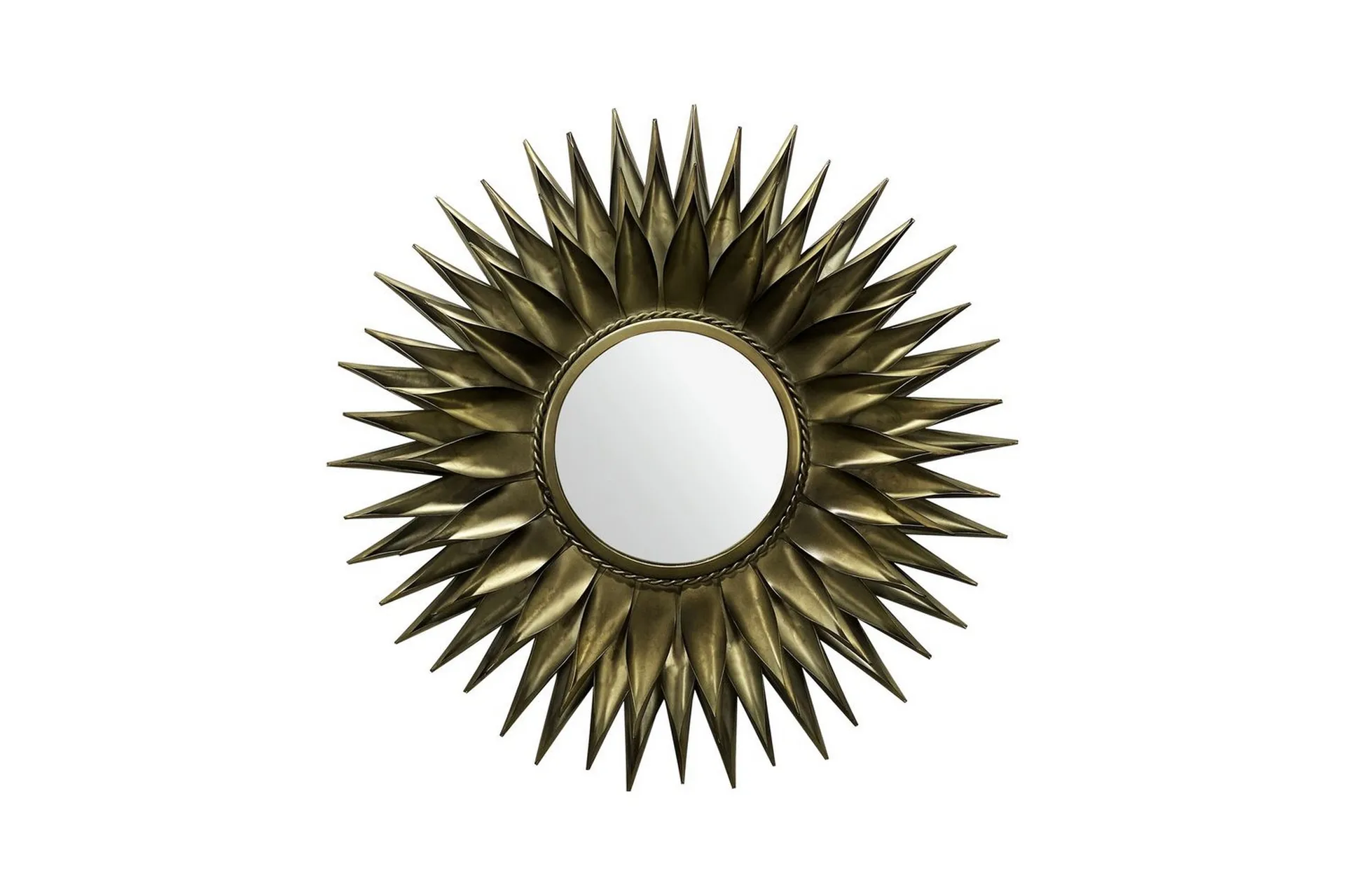 Wohnling Spegel Wohnling Sun Style Metallram Rund 60 cm