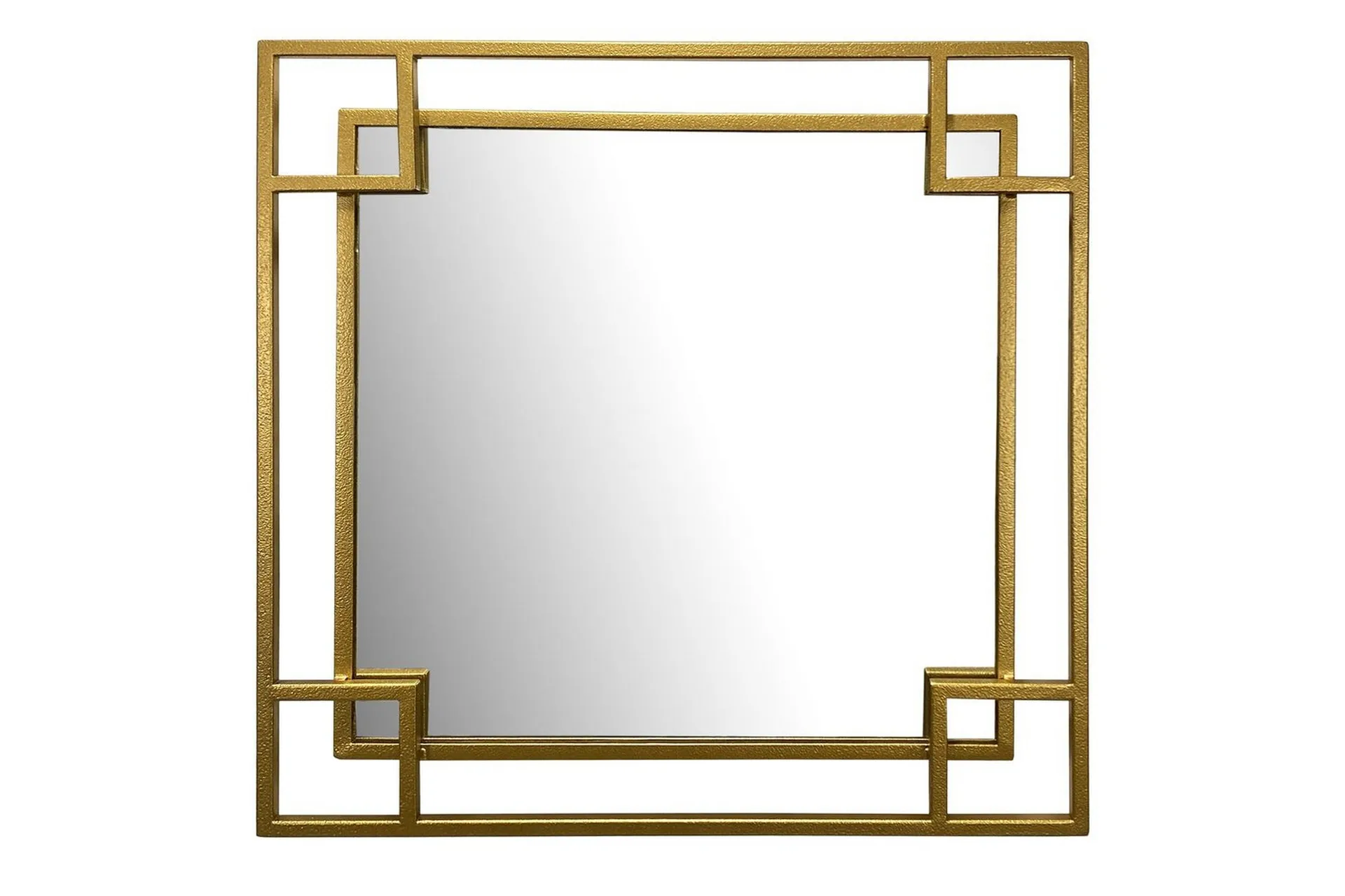 Wohnling Spegel Wohnling Fyrkantig Geometrisk 60 cm Metallram Modern
