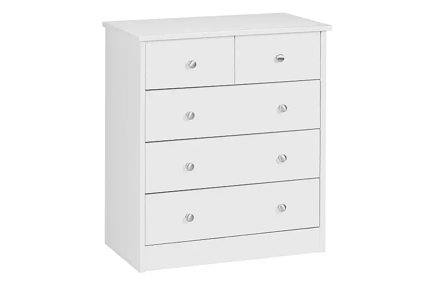 Wohnling Byrå Wohnling med 5 lådor klassisk modern stil Vit Vit