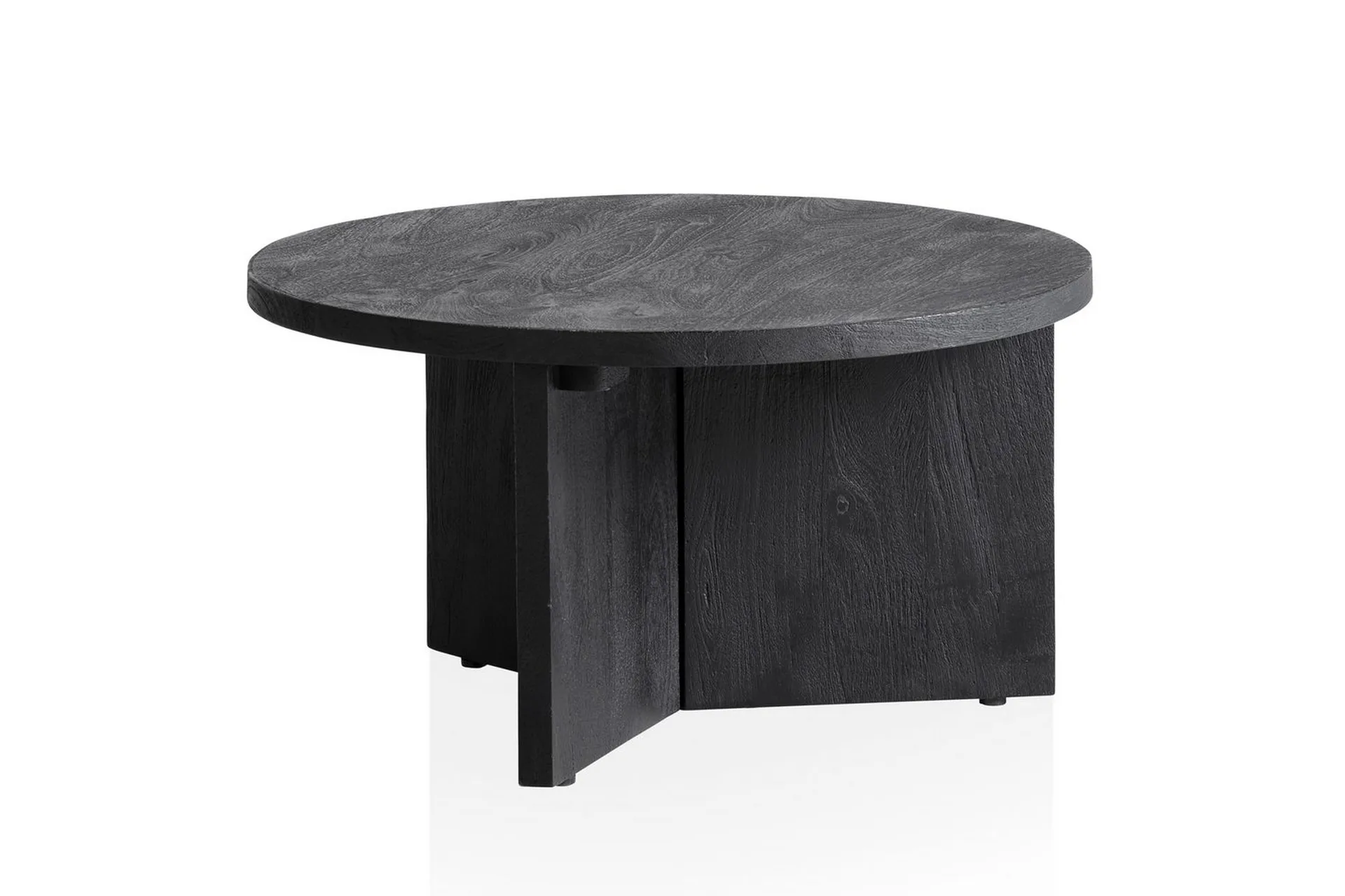 Wohnling Soffbord Wohnling Massivt trä rund 60 cm klassisk bas lantligt