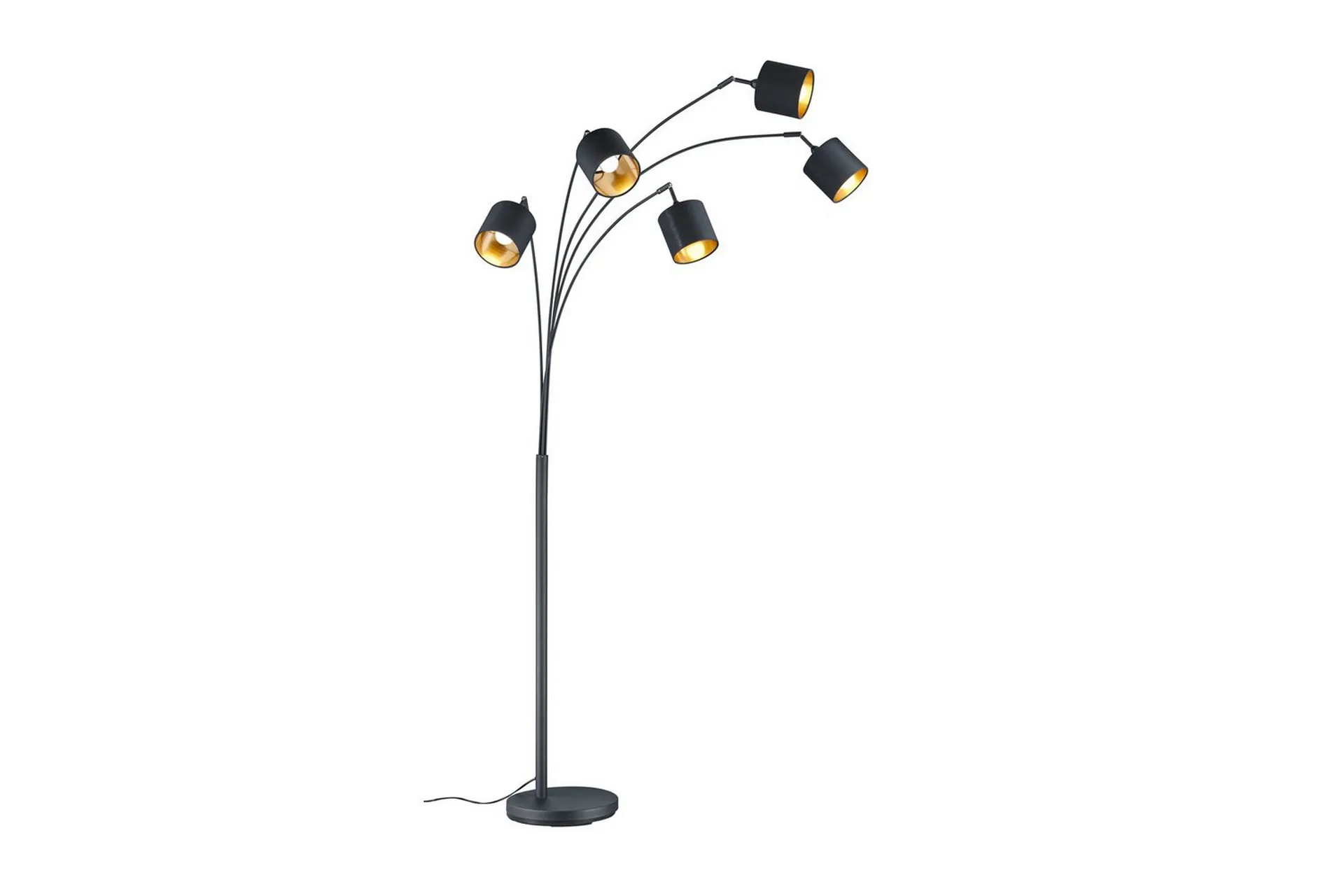Trio Lighting Golvlampa TRIO Tommy Böjd Mattsvart Mattsvart