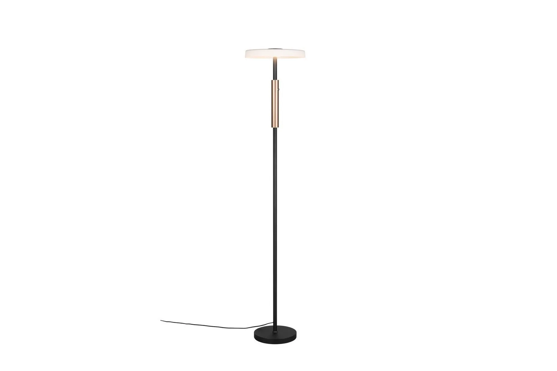 Trio Lighting Golvlampa TRIO Celeste Mattsvart/vit/kaffebrun Mattsvart/vit/kaffebrun