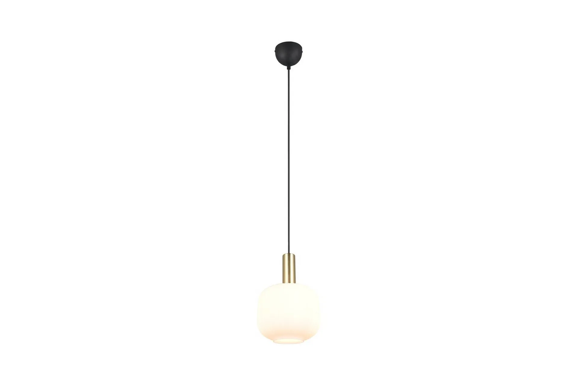 Trio Lighting Pendel TRIO Diva 1-del, Mattmässing/vit 1-del, Mattmässing/vit
