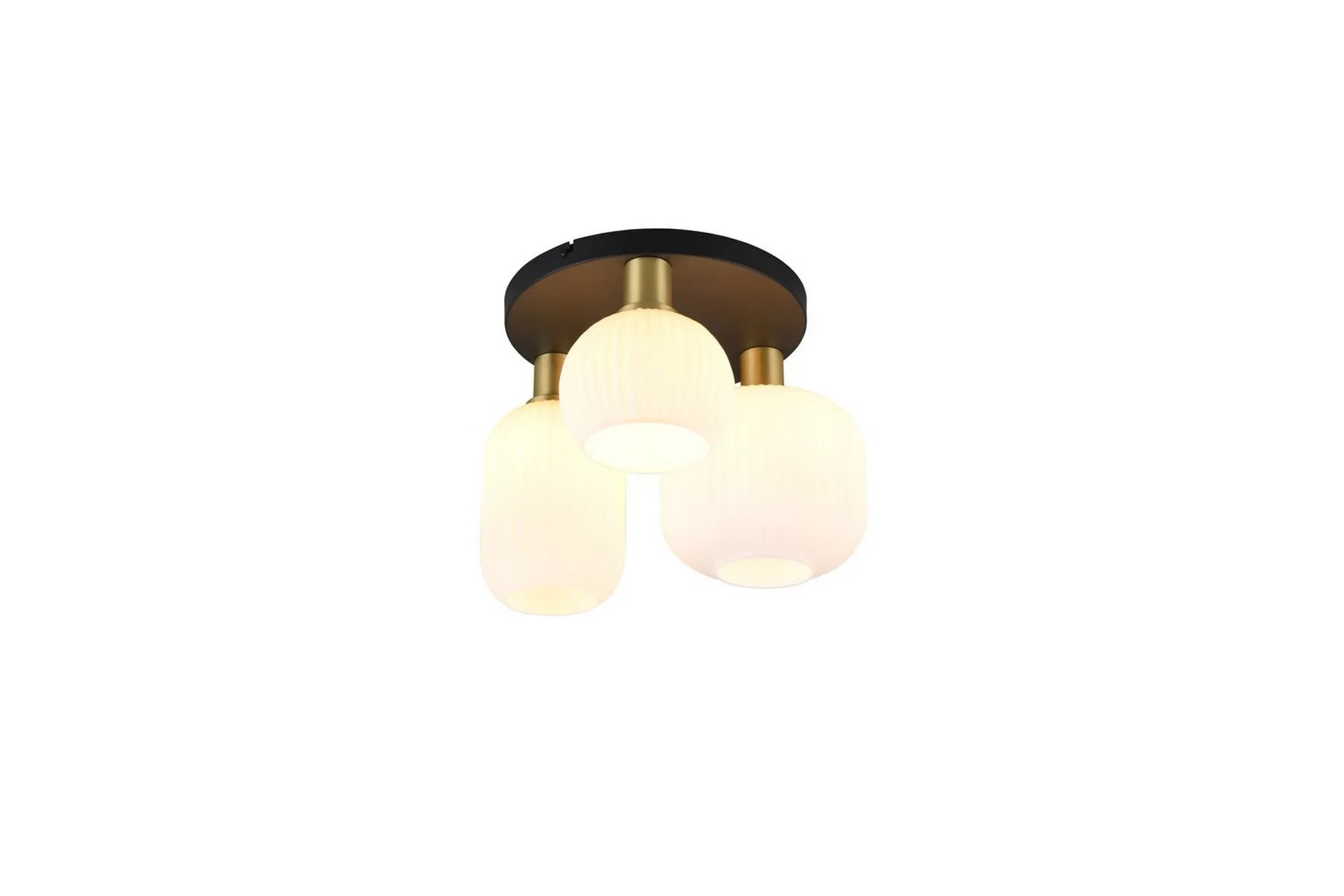Trio Lighting Taklampa TRIO Diva Mattmässing/vit Mattmässing/vit