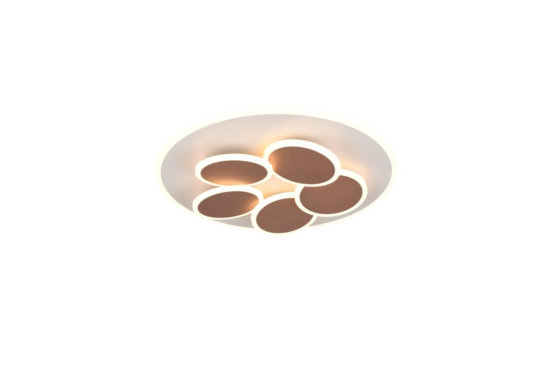 Trio Lighting Taklampa TRIO Mandala Varm grå/kaffebrun Varm grå/kaffebrun