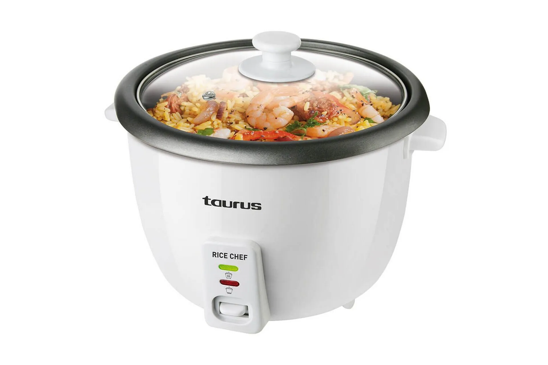 Riskokare Taurus 700W 1.8L Vit Vit