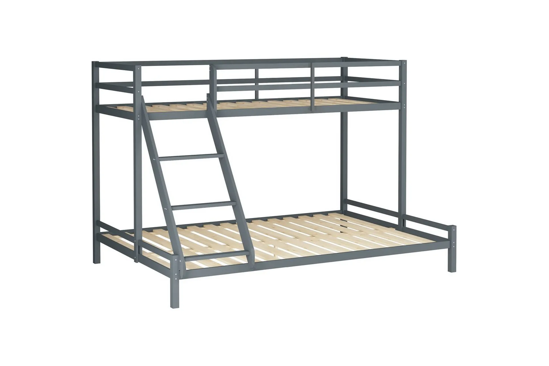 Loft24 Våningssäng Alpi 280x142x143 cm, Grå 280x142x143 cm, Grå