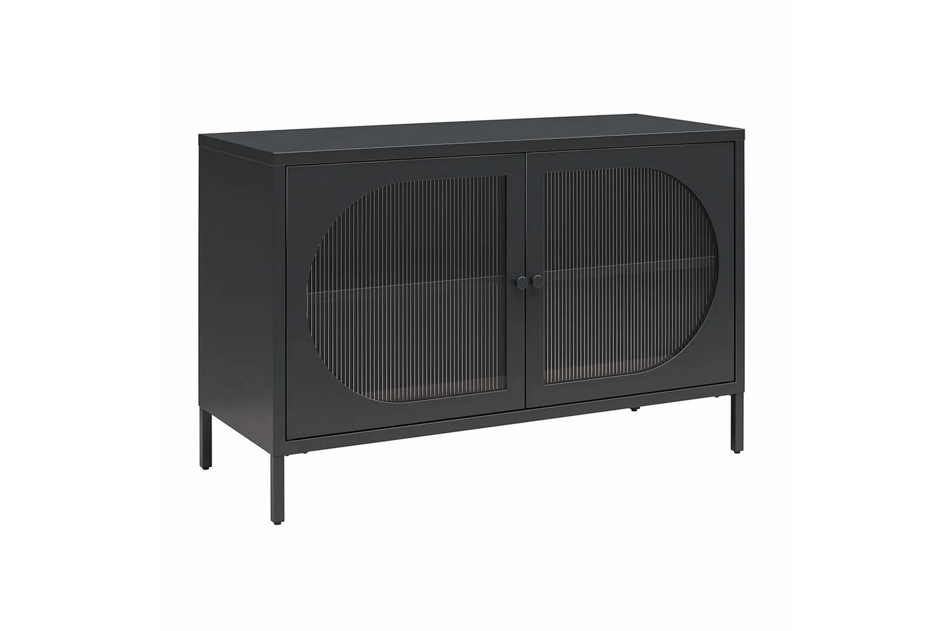 Loft24 Skåp Luna 100x40x64 cm, Svart 100x40x64 cm, Svart