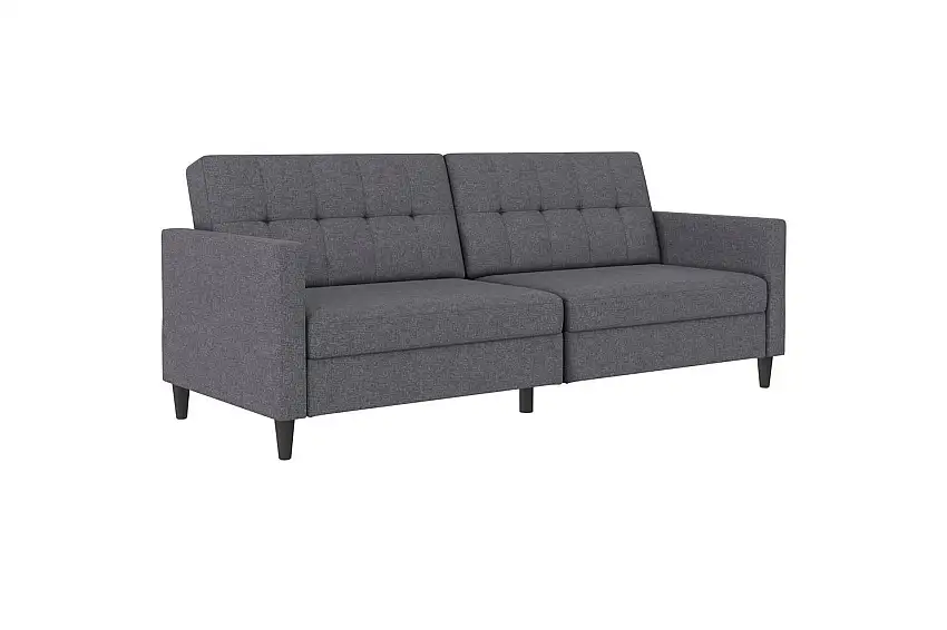 Loft24 Bäddsoffa Hartford 203x83x82 cm, Grå, Linnetyg Utseende (100% Polyester 203x83x82 c