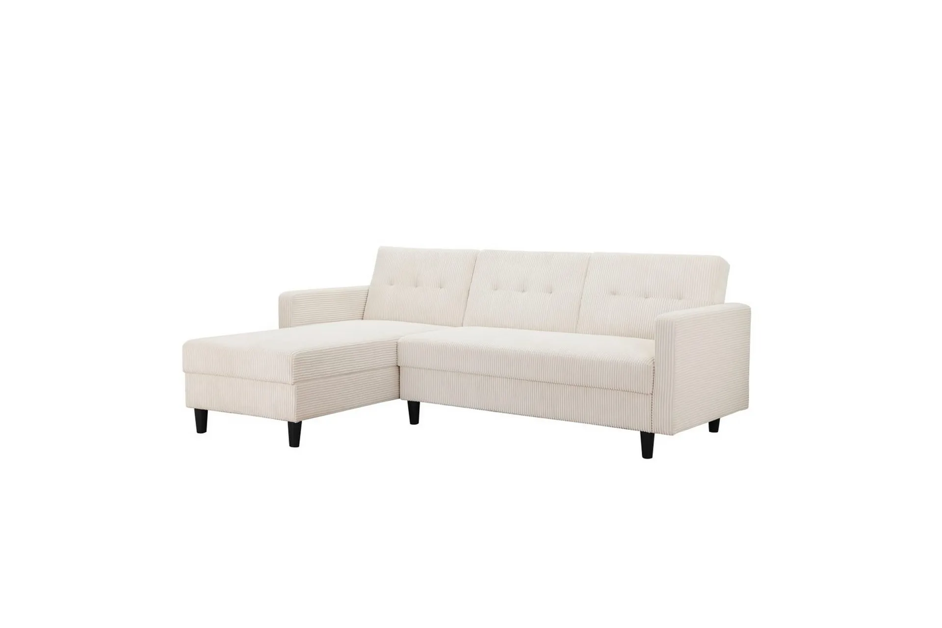 Loft24 Bäddsoffa Hartford II 213x153x82 cm, Kräm213x153x82 cm, Kräm