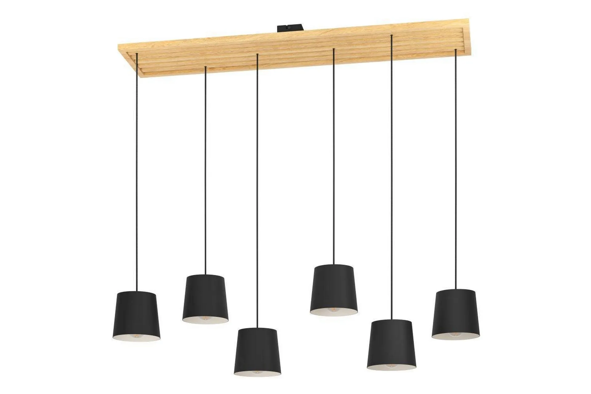 Eglo Takpendel Eglo Camarioca Svart/Trä med 5 Lampor