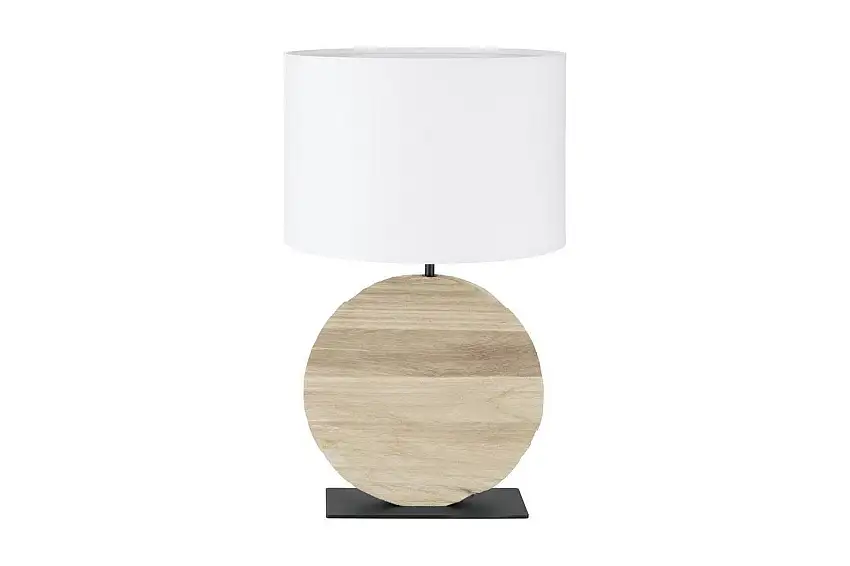 Bordslampa Eglo Contessore Rund Vit/Trä