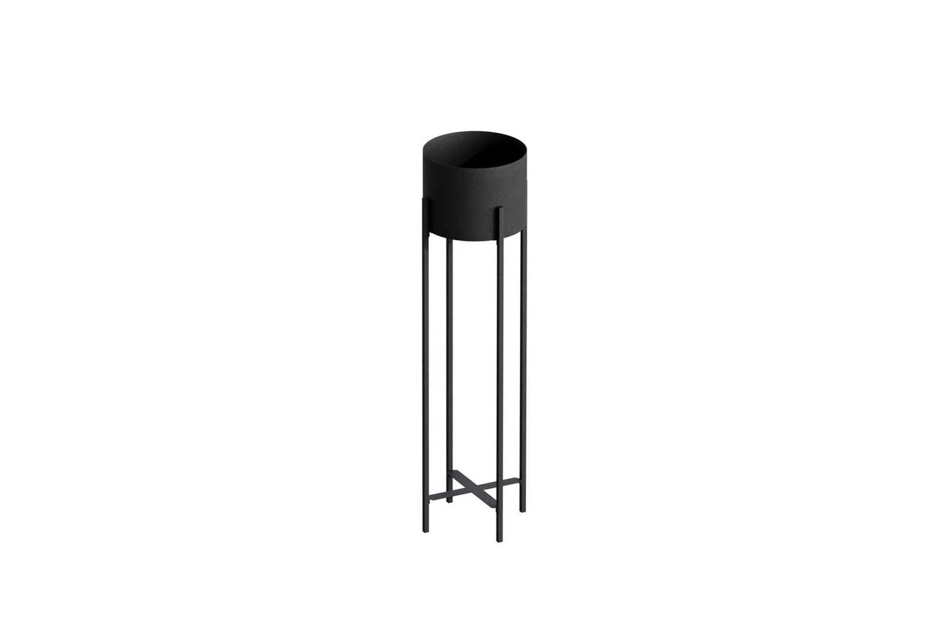 Dekorativ Kruka Mirven Svart 23 x 23 x 78 cm 23 x 23 x 78 cm