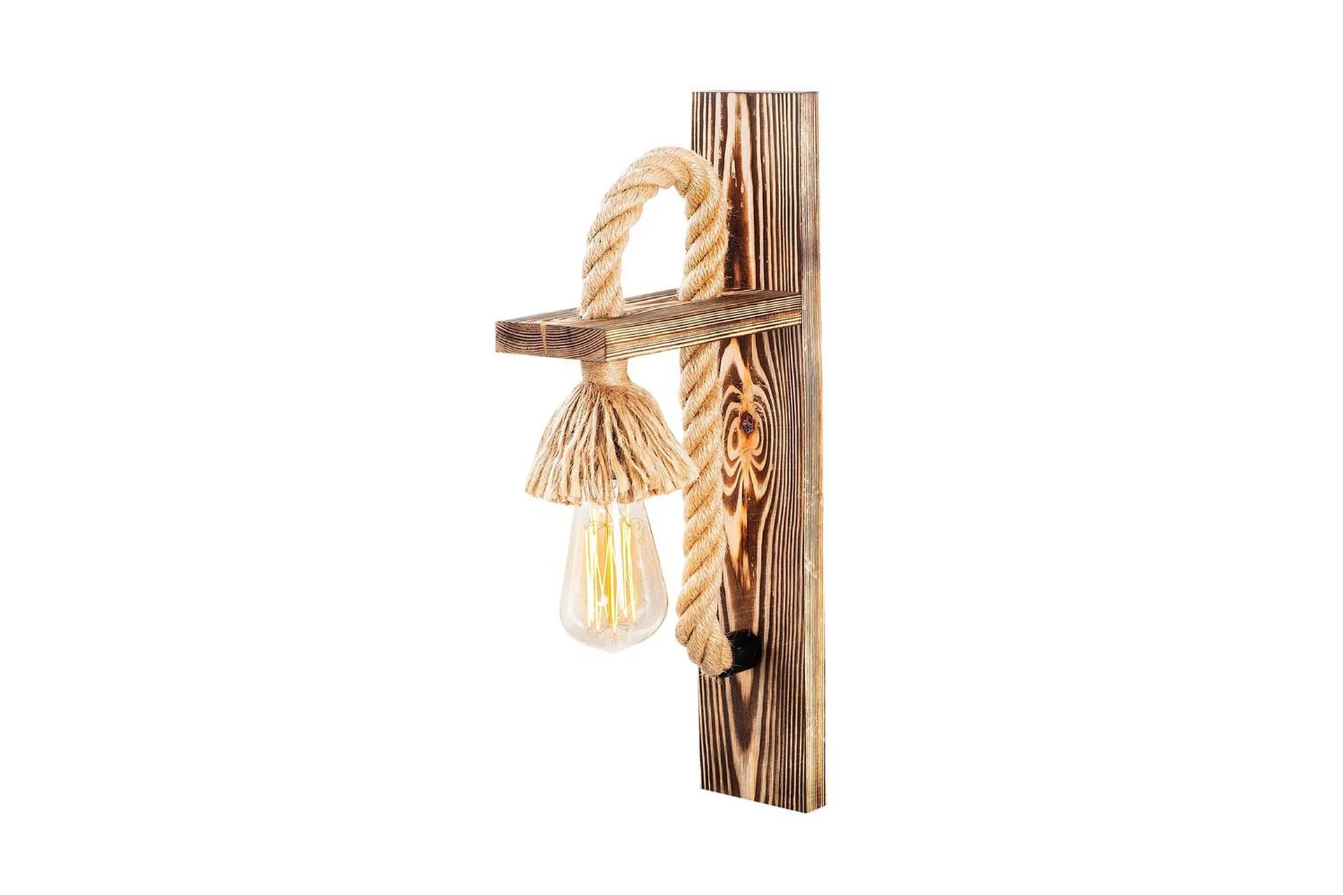 Vägglampa Nirao Trä Brun