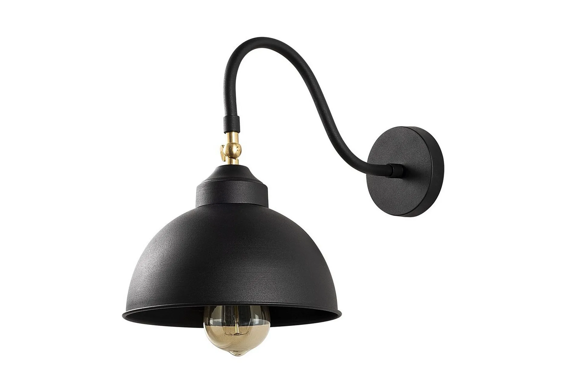 Vägglampa Rathour Svart Svart