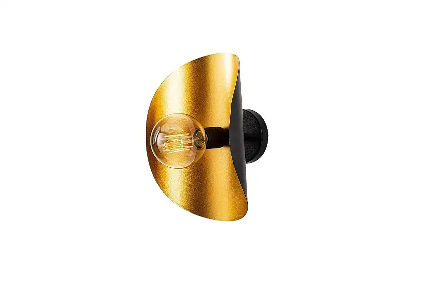 Vägglampa Sugana Giada Svart / Rany Guld/Svart