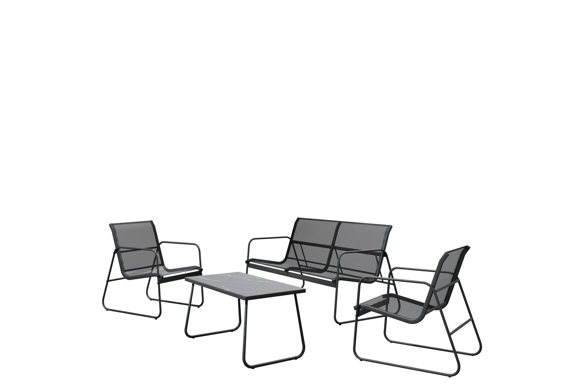 Maplewyn Loungegrupp Utomhus Grå