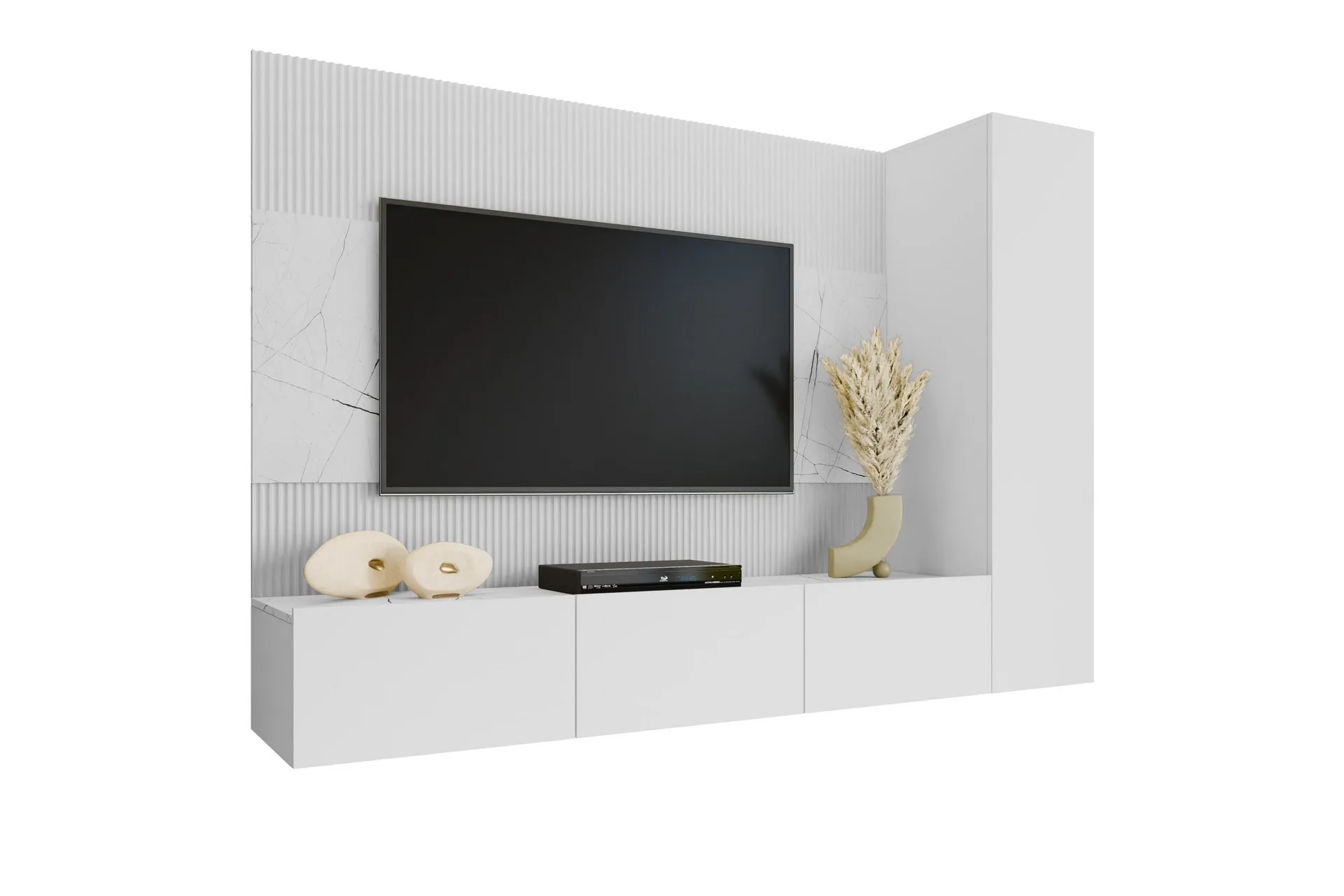 Bernice Tv-skåp 220x38 cm Beige