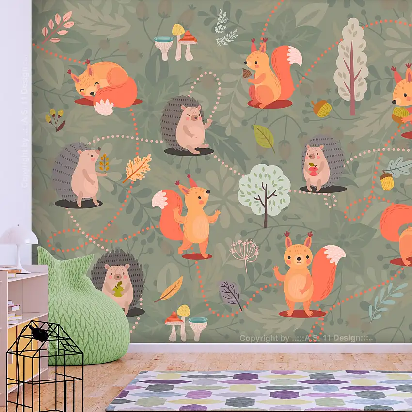 Fototapet ArkiioFriends of the Forest150x105 cm