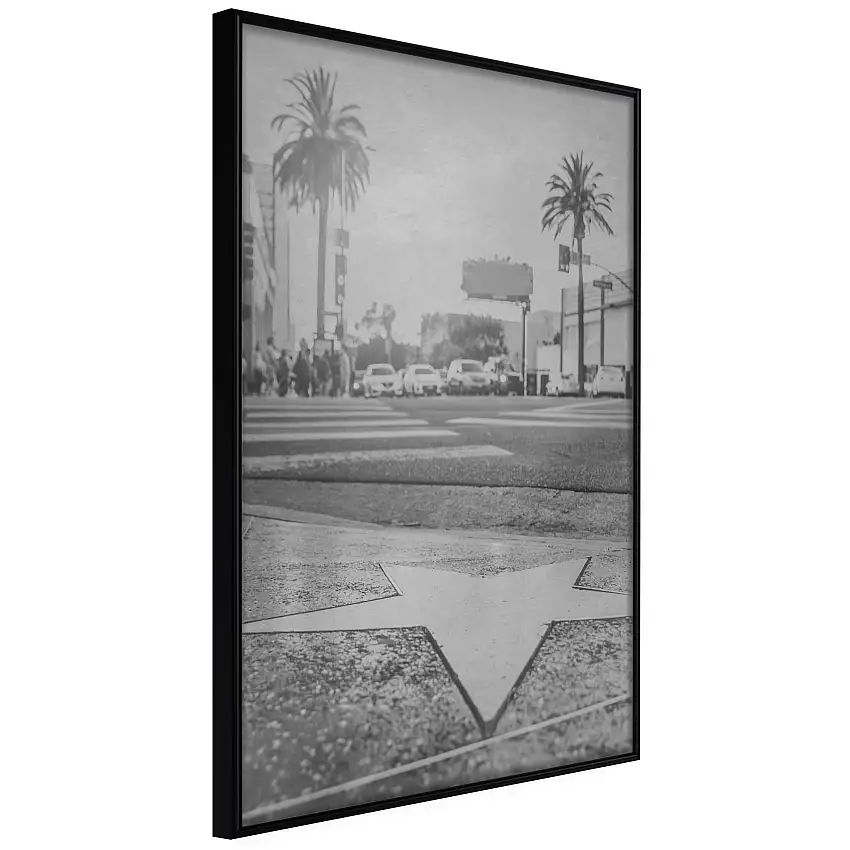 Poster ArtgeistAffisch Avenue of the StarsSvart ram, 40x60 cm