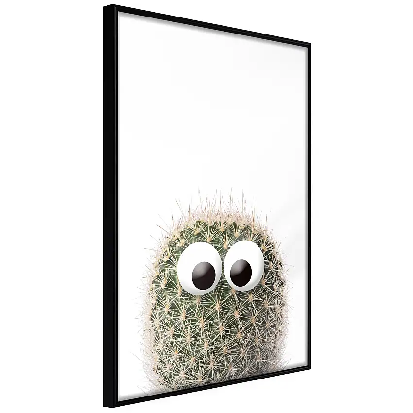 Poster ArtgeistAffisch Cactus With EyesSvart ram, 40x60 cm