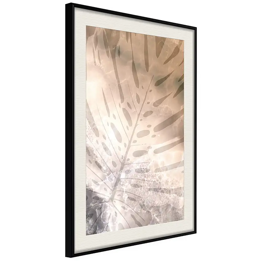Poster ArtgeistAffisch Amber MonsteraSvart ram med passepartout, 40x60 cm