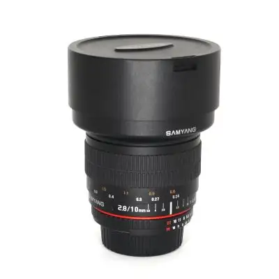 Samyang 10/2.8 ED AS NCS CS -objektiv, Nikon AE BEGAGNAD