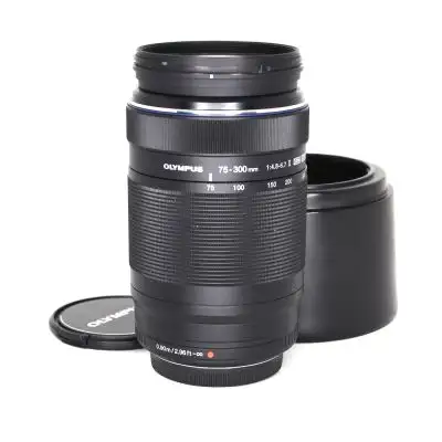 Olympus M.Zuiko 75-300/4.8-6.7 ED II -objektiv, svart BEGAGNAD