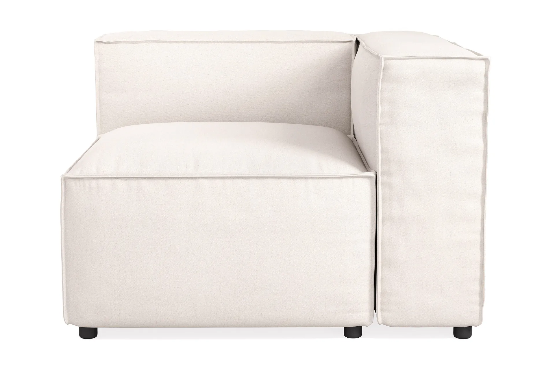Andrarum Cubo 1-sits Högermodul i Tyg 108 cm bred Ljusbeige