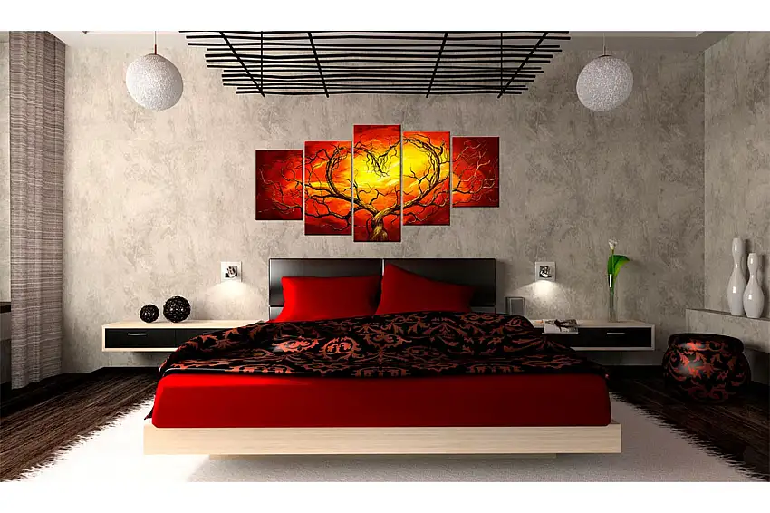 Tavla Burning Heart 200x100