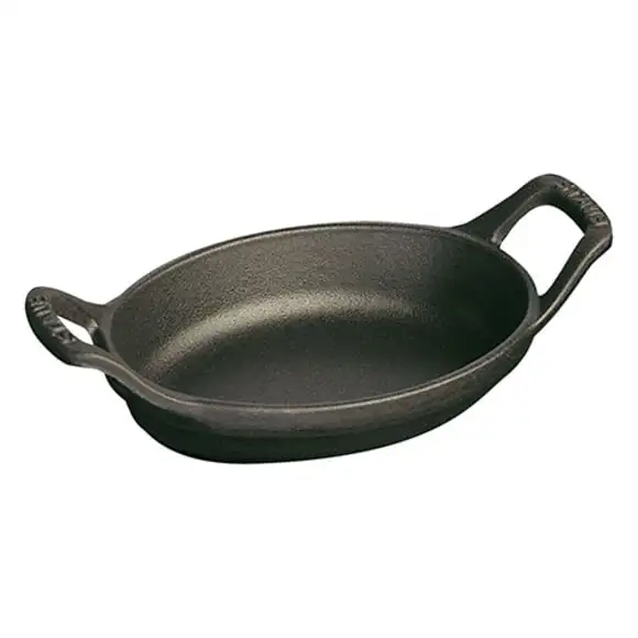 Form oval gjutjärn 15cm 0,25L svart Staub