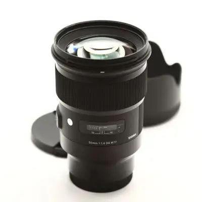 Sigma 50/1.4 A DG HSM -objektiv, Sony FE BEGAGNAD