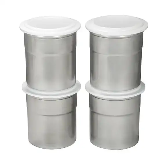 Bägare Pacojet med lock rostfri 4-pack