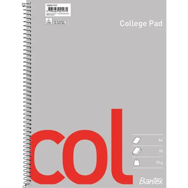 Bantex Col Kollegieblock | A4+ | Blank