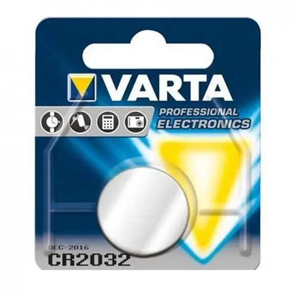 Batteri knappcell 3V CR2032 Lithium Varta