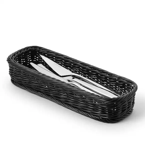 Bestickkorg polypropylen 28x11cm H5cm svart Sunnex
