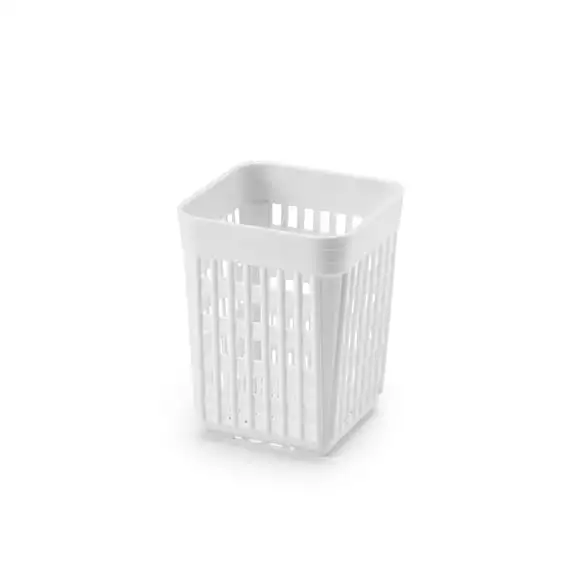 Bestickkorg plast 11x11x14cm vit