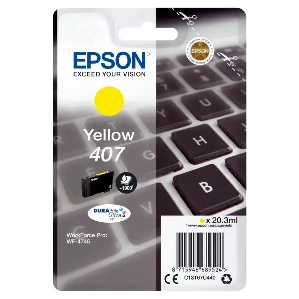 Bläckpatron Epson 407 Gul