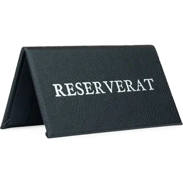 Bordsskylt | Reserverat | Svart