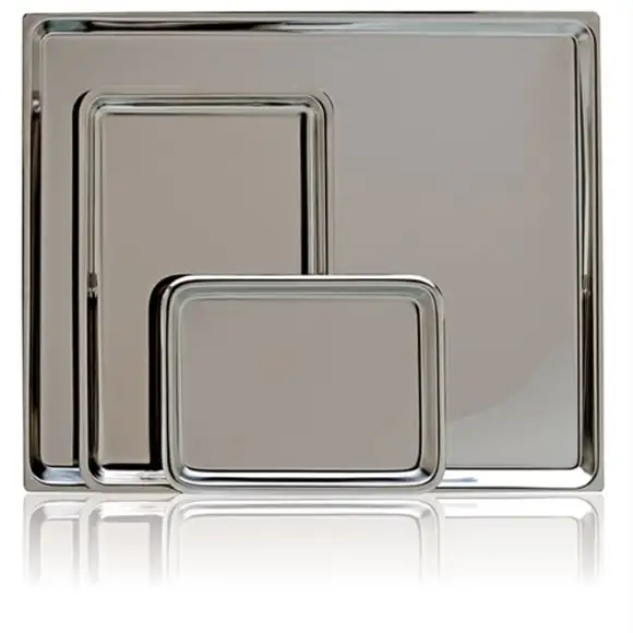 Bricka rostfri 49x32x1,9cm