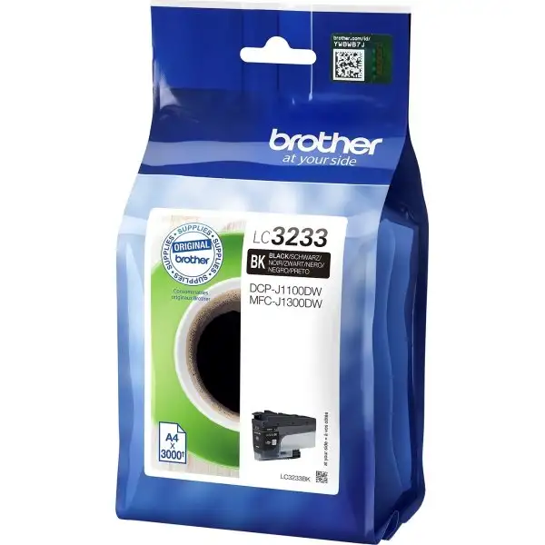 Bläckpatron Brother LC3233C Svart 3000 sidor