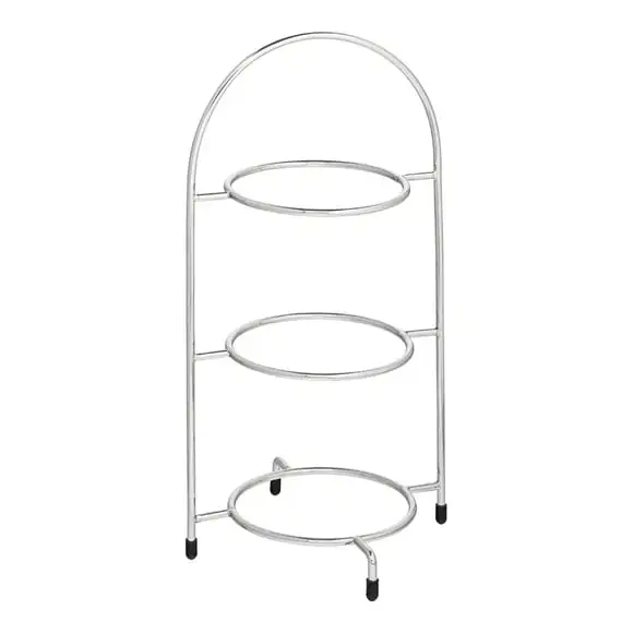 Tallriksställ Krom för 3st tallrikar max 17cm Utopia